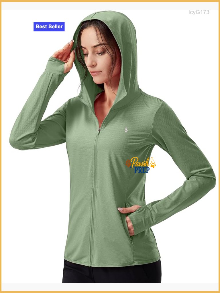 Lightweight Upf 50+ Sun Protection Hoodie Jacket With Pockets For Hiking